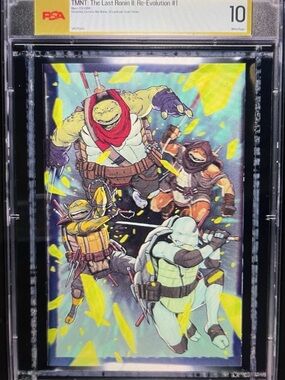 2024 IDW Comics TMNT 3D Lenticular Variant, PSA Graded Perfect 10